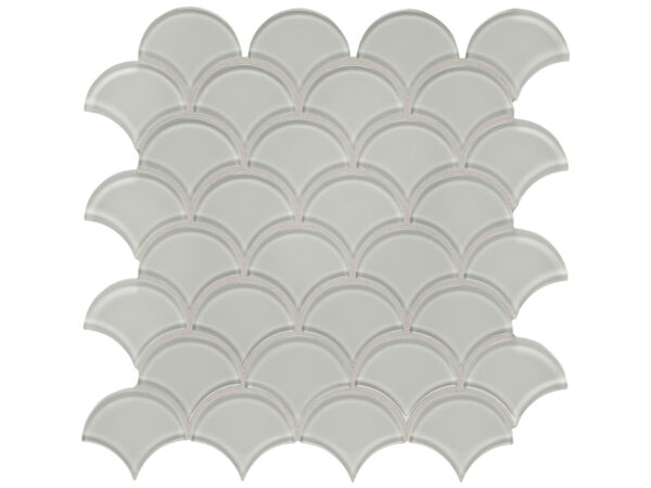 Element Mist Scallop Glass Mosaic