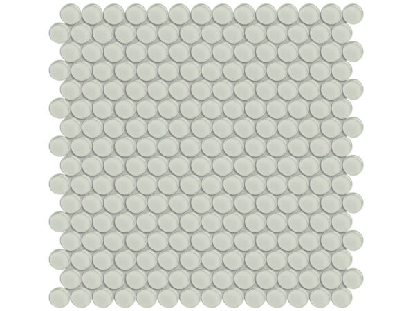 Element Sand Penny Round Glass Mosaic