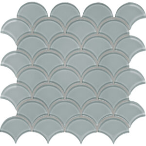 Element Shadow Scallop Glass Mosaic