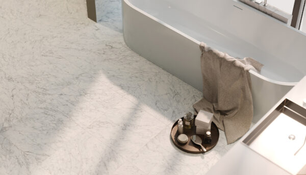 La Marca Carrara Gioia 32"x32" Polished & Matte Tile - Image 4