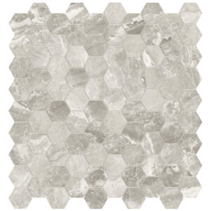 Mayfair Stella Argento Hexagon Mosaic 1.25" Polished