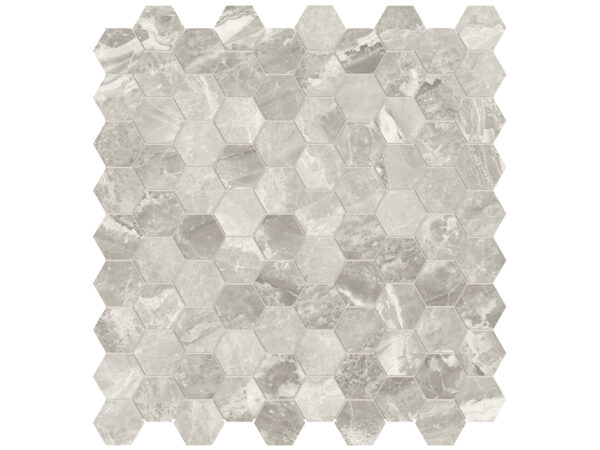 Mayfair Stella Argento Hexagon Mosaic 1.25" Polished