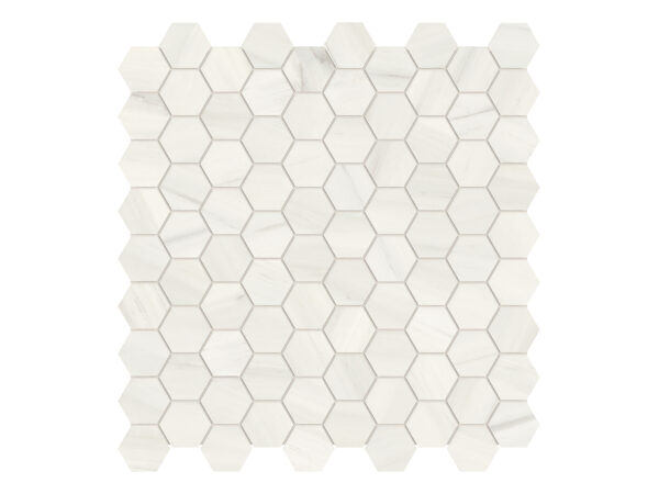 Mayfair Suave Bianco Hexagon Mosaic 1.25" Polished