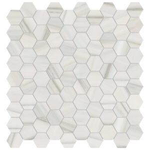 Mayfair Zebrino Hexagon Mosaic 1.25" Polished