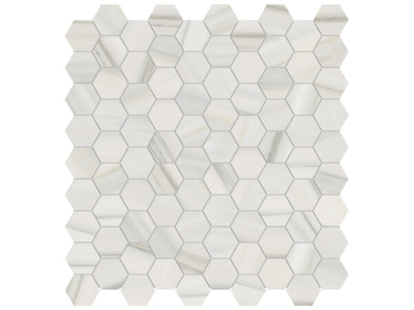 Mayfair Zebrino Hexagon Mosaic 1.25" Polished