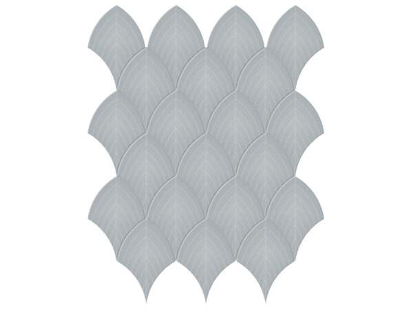 Soho Cloud Blue Scallop Glossy Mosaic