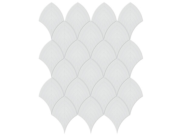 Soho Gallery Grey Scallop Glossy Mosaic