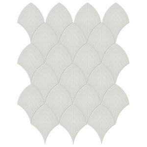 Soho Halo Grey Scallop Glossy Mosaic