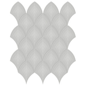 Soho Loft Grey Scallop Glossy Mosaic