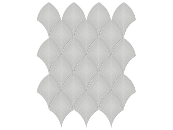 Soho Loft Grey Scallop Glossy Mosaic
