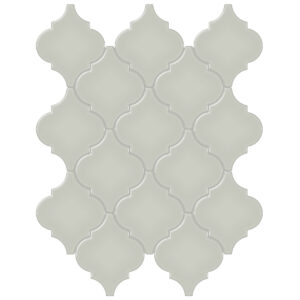 Soho Soft Sage Beveled Arabesque Glossy Mosaic