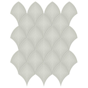 Soho Soft Sage Scallop Glossy Mosaic