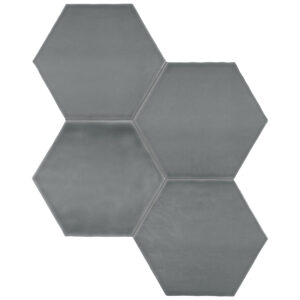 Teramoda Charcoal 6" Hexagon Polished