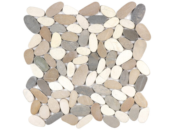Zen Harmony Warm Blend Flat Pebble Matte Mosaic