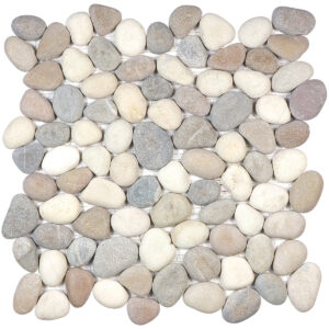 Zen Harmony Warm Blend Natural Pebble Matte Mosaic