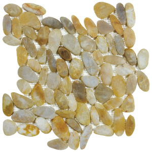 Zen Tonga Sunset Flat Pebble Polished Mosaic