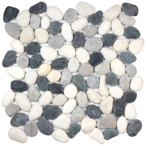 Zen Tranquil Cool Blend Natural Pebble Matte Mosaic