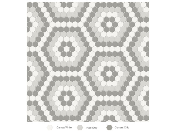 Soho Evening Blend Hexagon Matte Mosaic