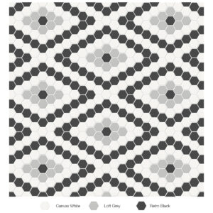 Soho Midnight Blend Diamond Matte Mosaic