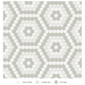Soho Morning Blend Hexagon Matte Mosaic