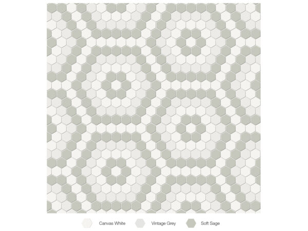 Soho Morning Blend Hexagon Matte Mosaic
