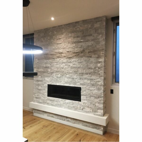 Ritz Gray Split Face 6"x24" Marble Natural Ledge Stone - Image 3