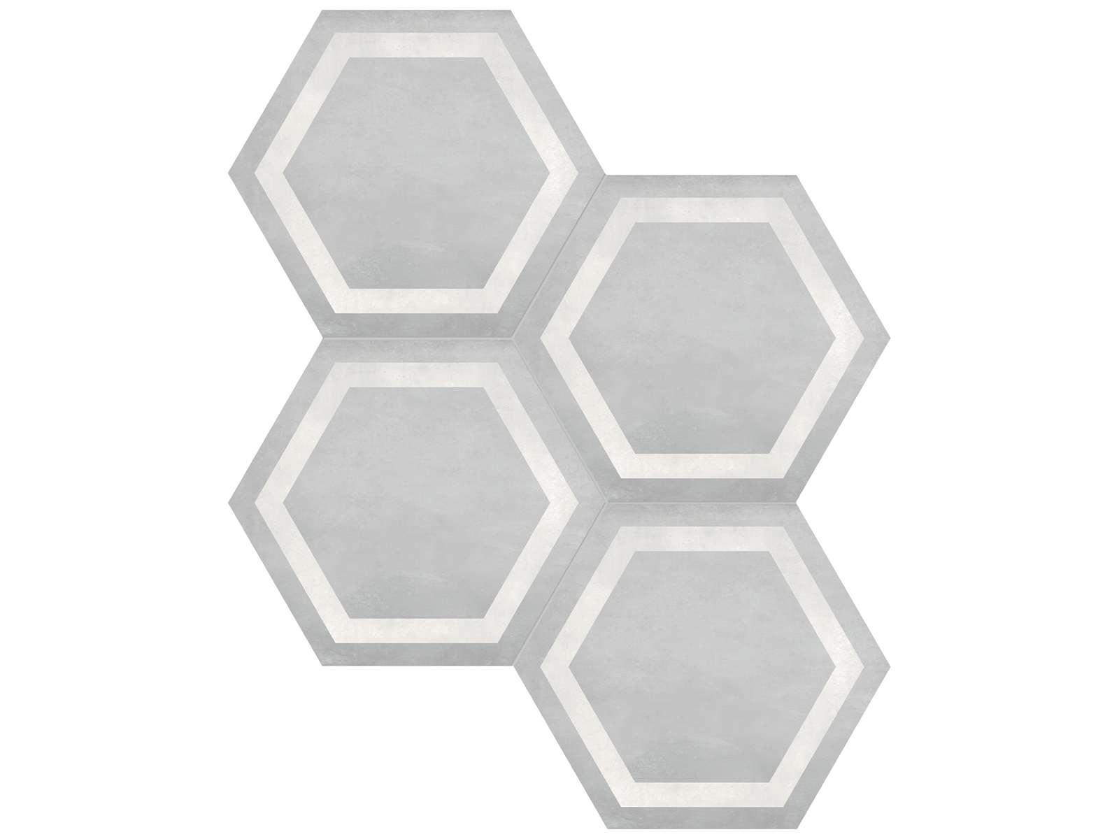 Form Ice Hexagon Frame 7"x8" Matte Tile