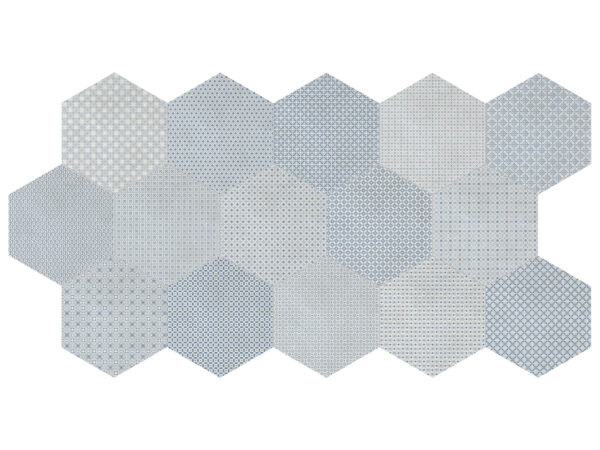 Tapestri Denim Blend Hexagon 8.5" Matte Tile