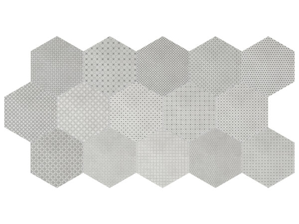 Tapestri Wool Blend Hexagon 8.5" Matte Tile