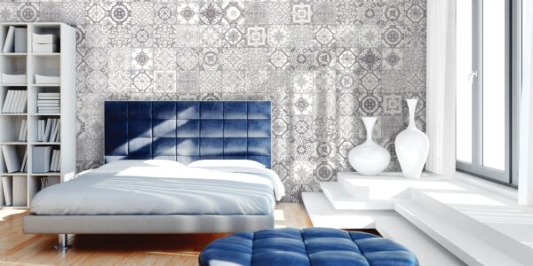 Marrakesh Grey 8"x8" Glossy & Matte Tile - Image 2